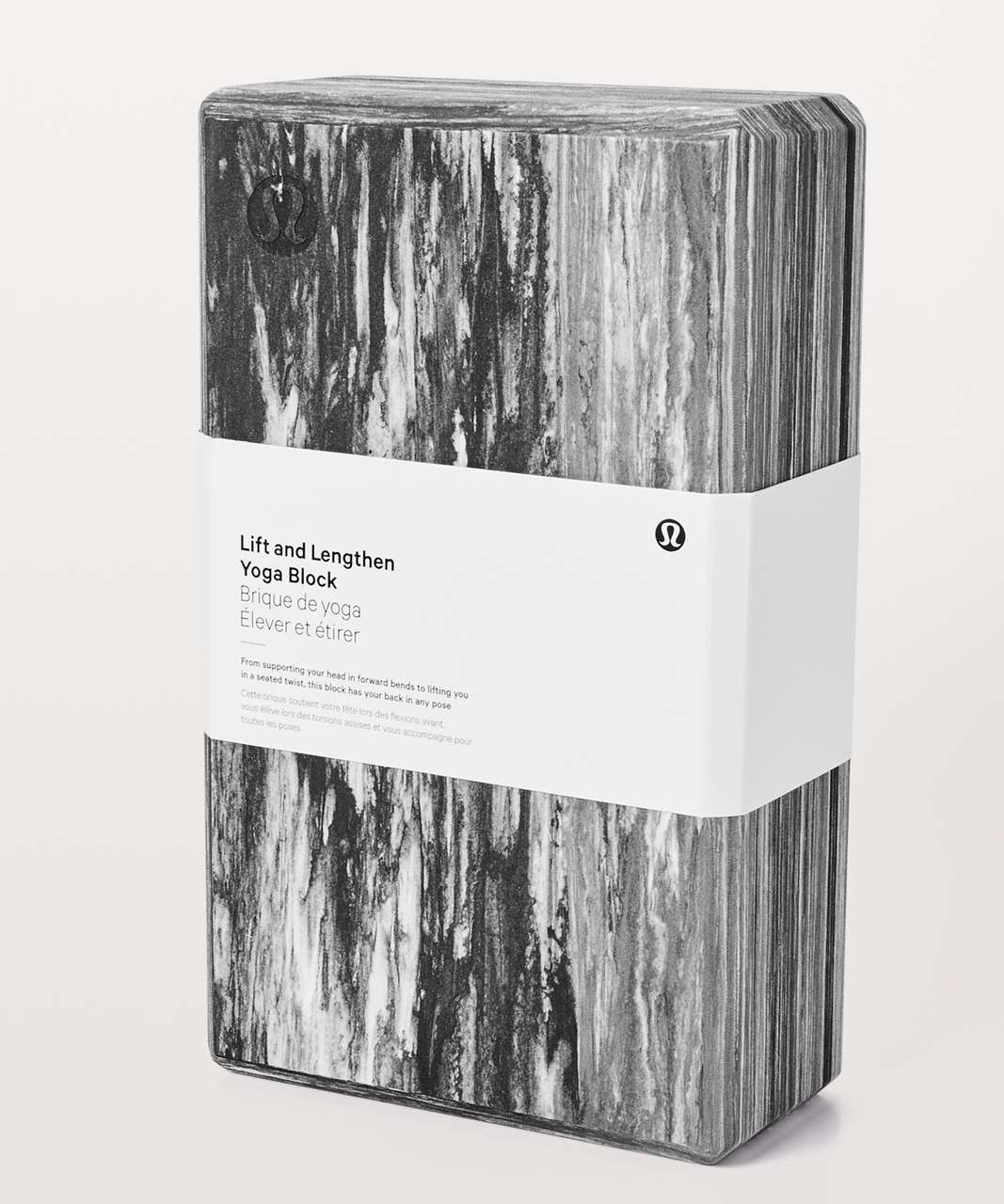 Lululemon Lift & Lengthen Yoga Block - Black / White