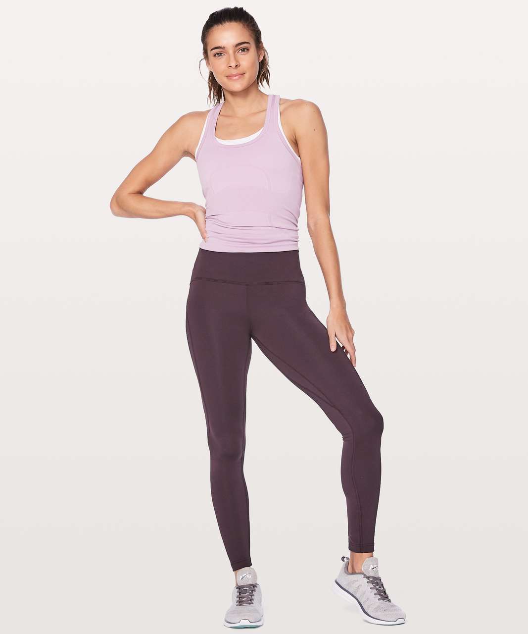 Lululemon Fast As Fleece Tight 28" - Black Cherry