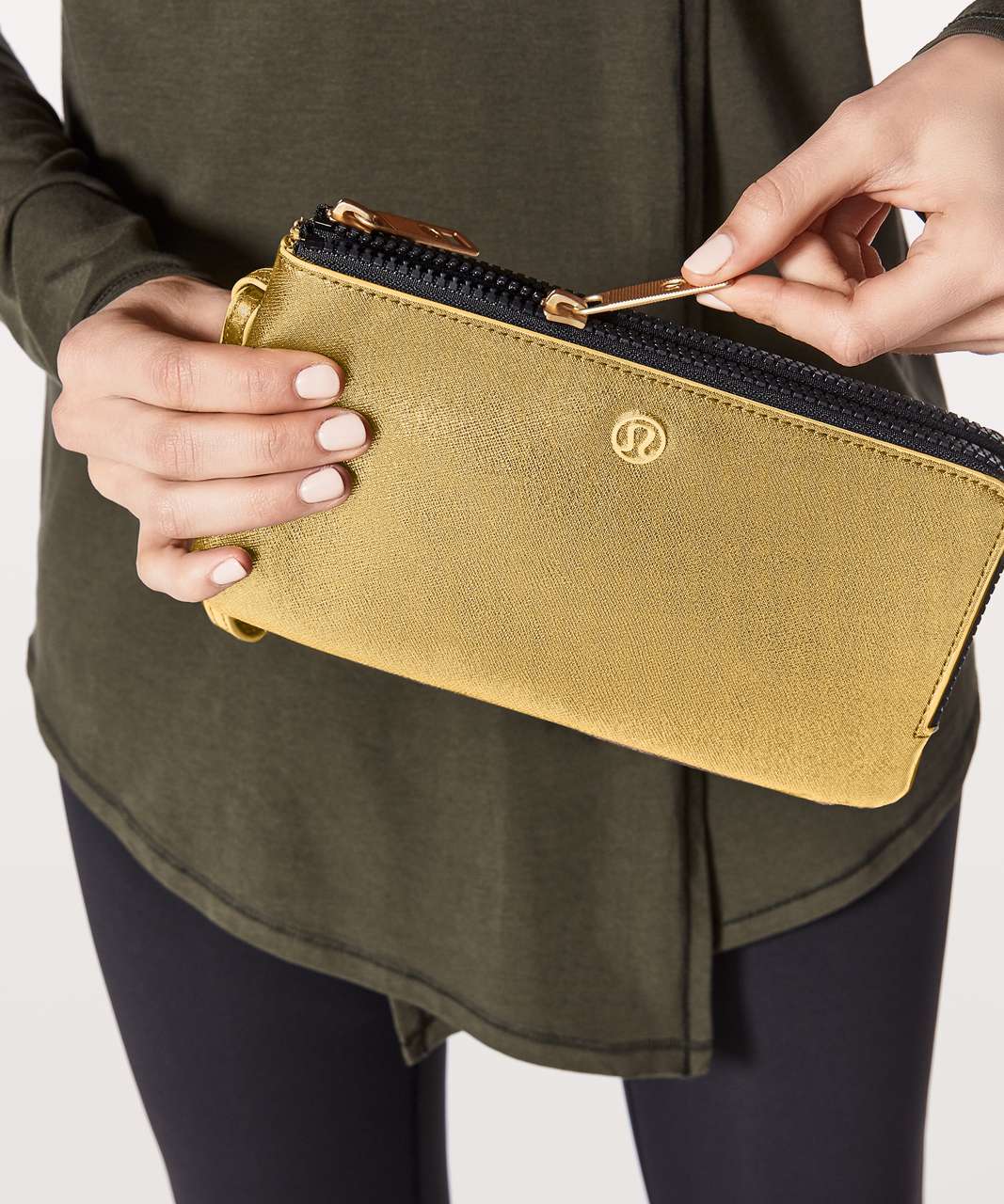 Lululemon Double Up Pouch - Gold