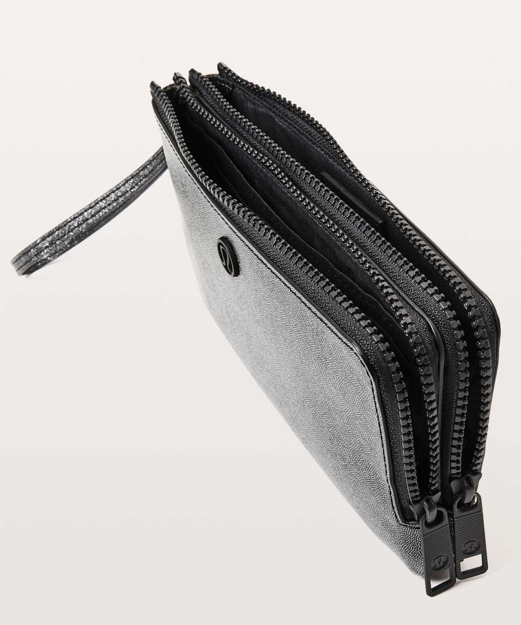 Lululemon Dual Pouch Wristlet Black in Waterproof Polyester with  Silver-tone - US