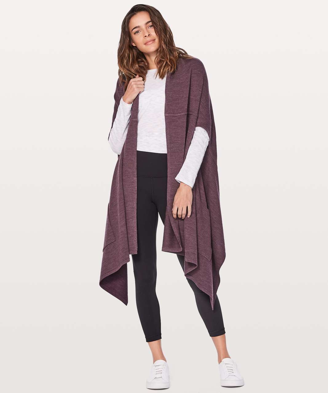 Lululemon Live Freely Wrap - Heathered Black Cherry