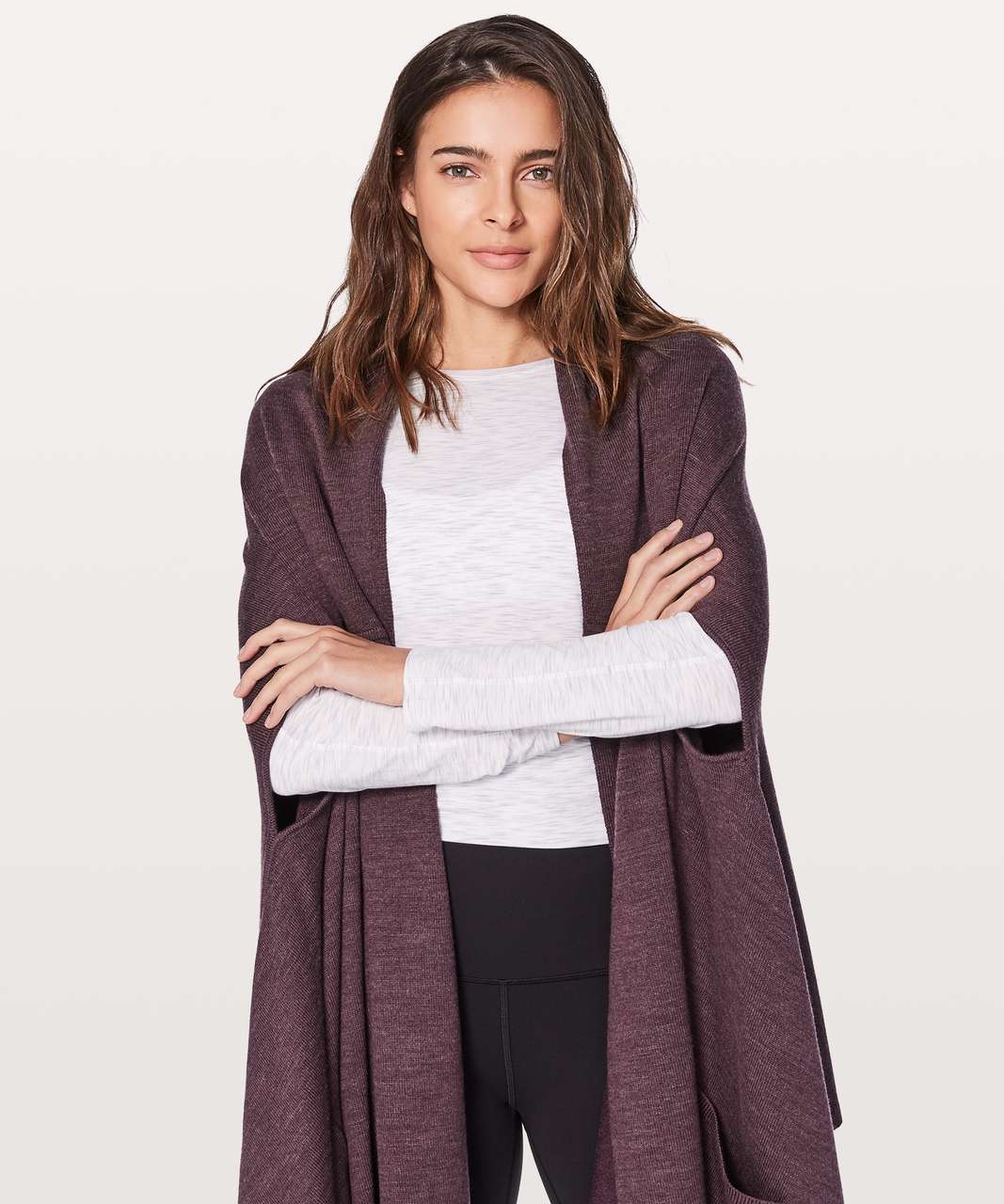 Lululemon Live Freely Wrap - Heathered Black Cherry