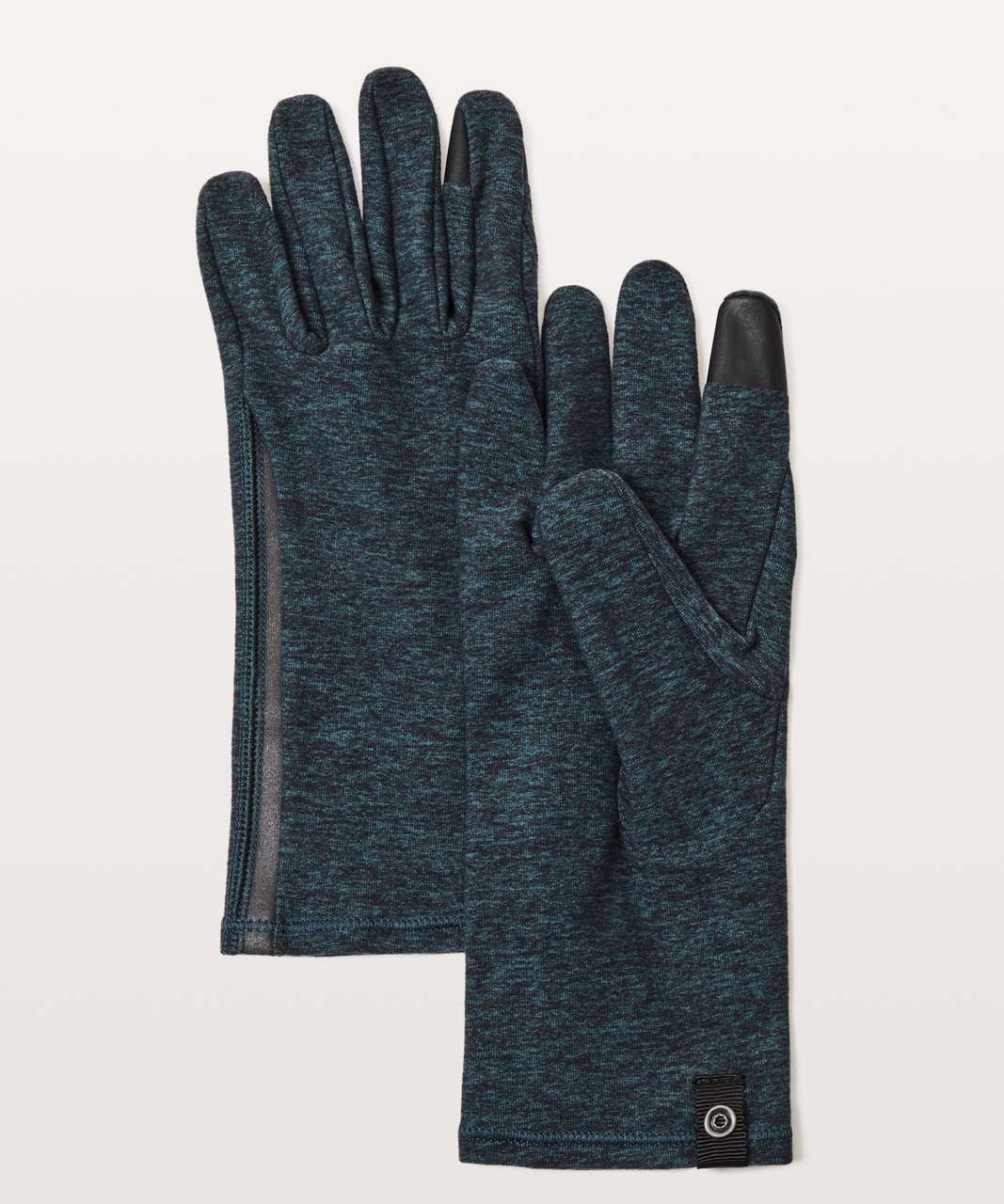 Lululemon Run It Out Gloves - Heathered Nocturnal Teal / Black