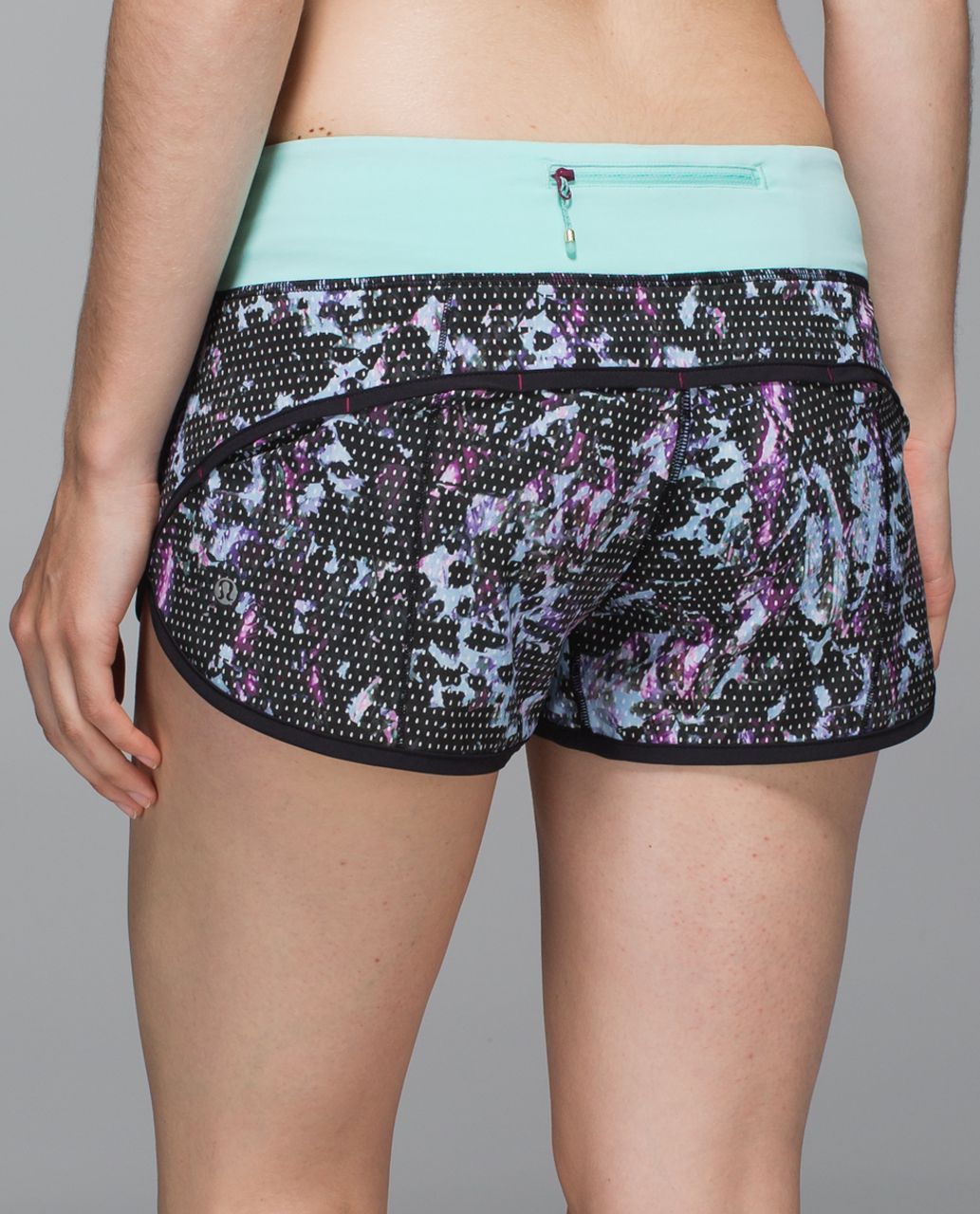 lululemon athletica, Shorts, Lululemon Speed Short 4way Stretch 25 Aerial  Drift Blue And Black Multi