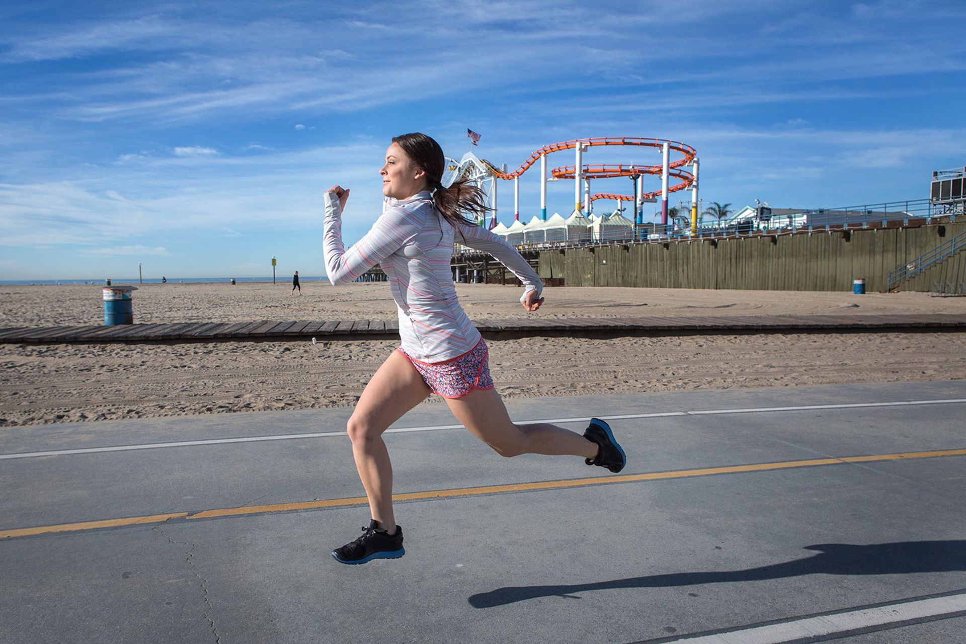 Lululemon Run:  Speed Short *2-way Stretch - Flowabunga Mini Multi / Bleached Coral