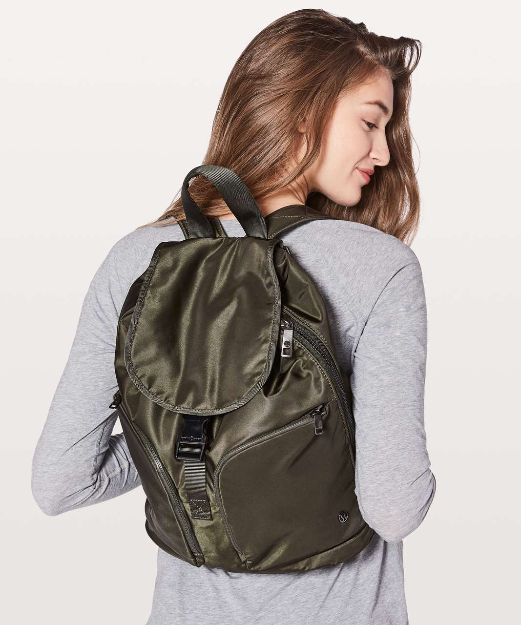 lululemon green backpack