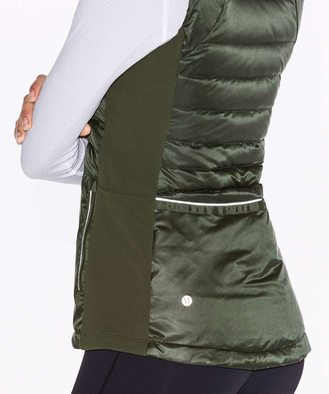 Lululemon Down For A Run Vest II - Gator Green - lulu fanatics