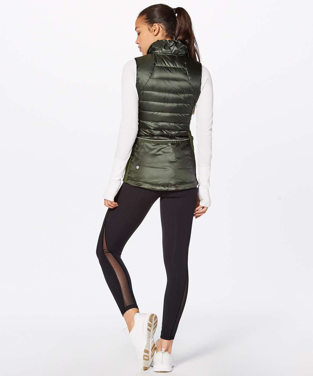 Lululemon Down For A Run Vest II - Gator Green