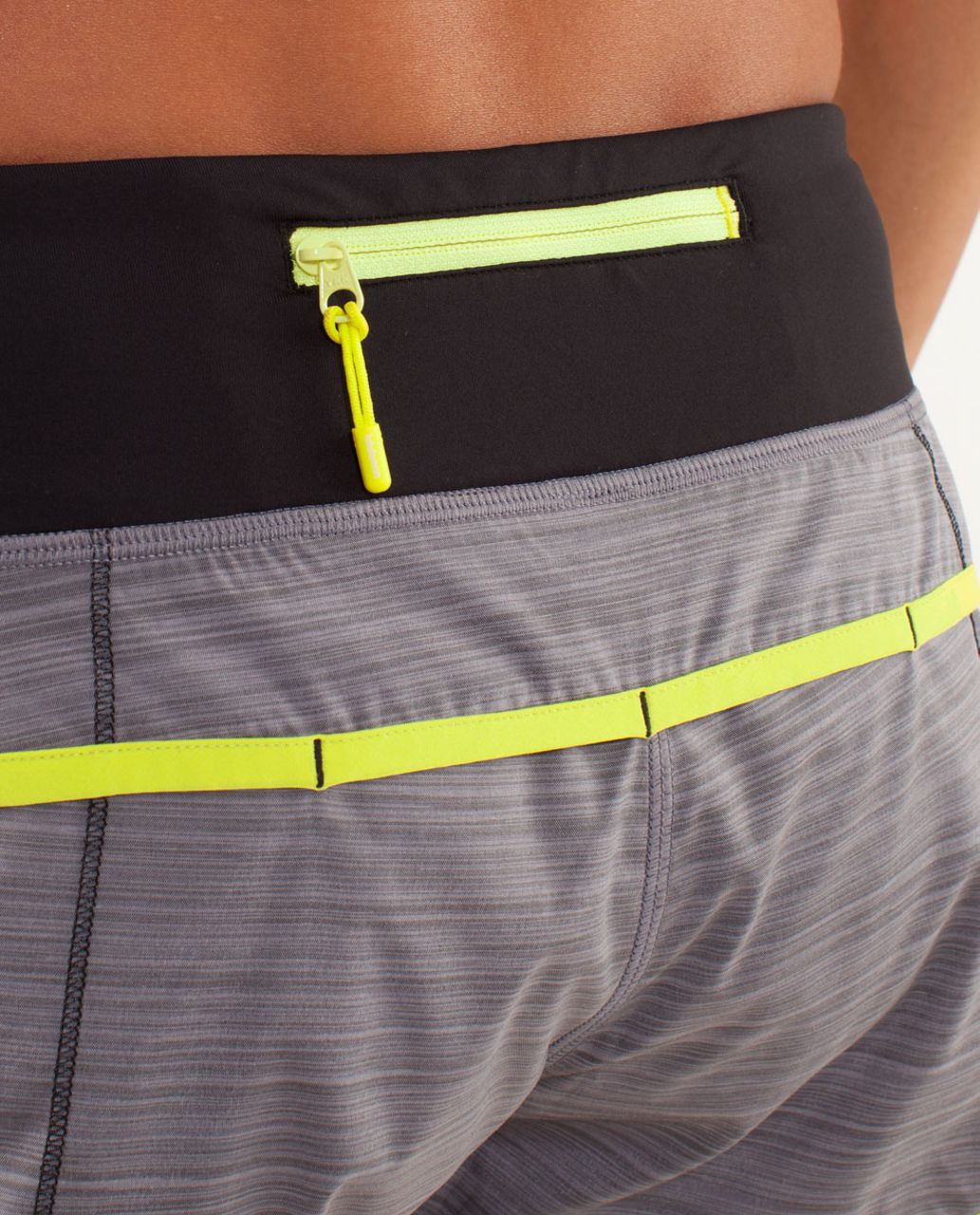 Lululemon Run:  Speed Short - Twisted Stripe Fossil / Split Pea / Black