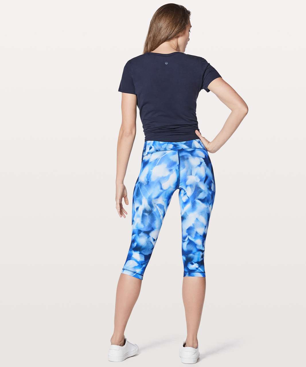 Lululemon Wunder Under High Rise Full-On-Luxtreme Blue Blush Blossom Legging  6