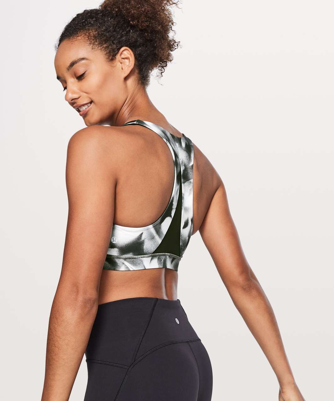 Lululemon Invigorate Bra - Heathered Black / Black - lulu fanatics