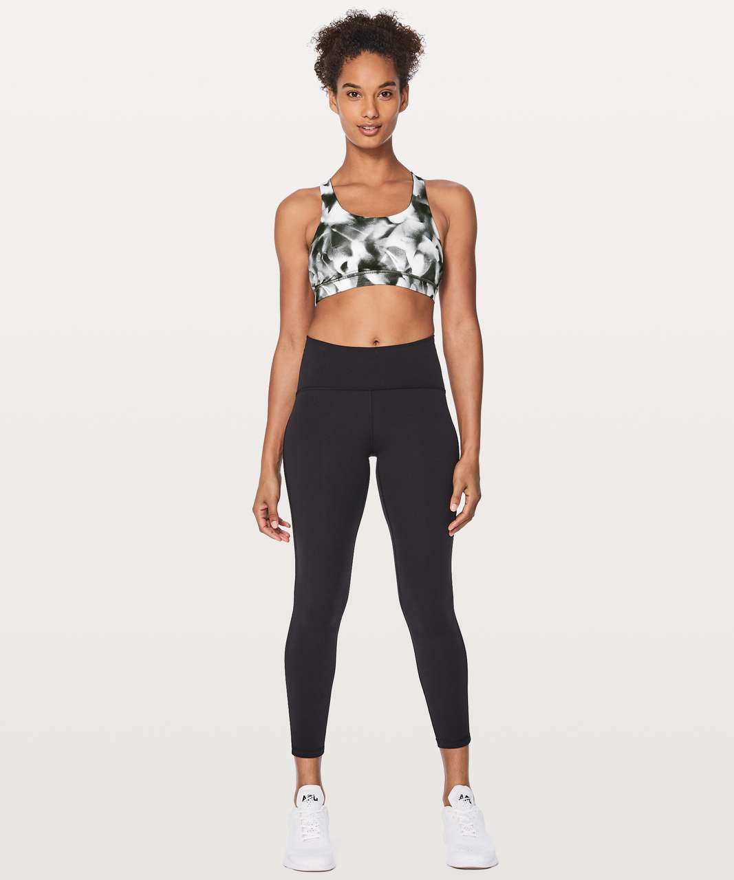 Lululemon Invigorate Bra - Blush Blossom Alpine White Black / Black