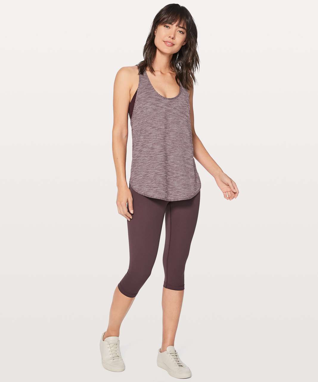 Lululemon 105 F Singlet - Heathered Black Cherry