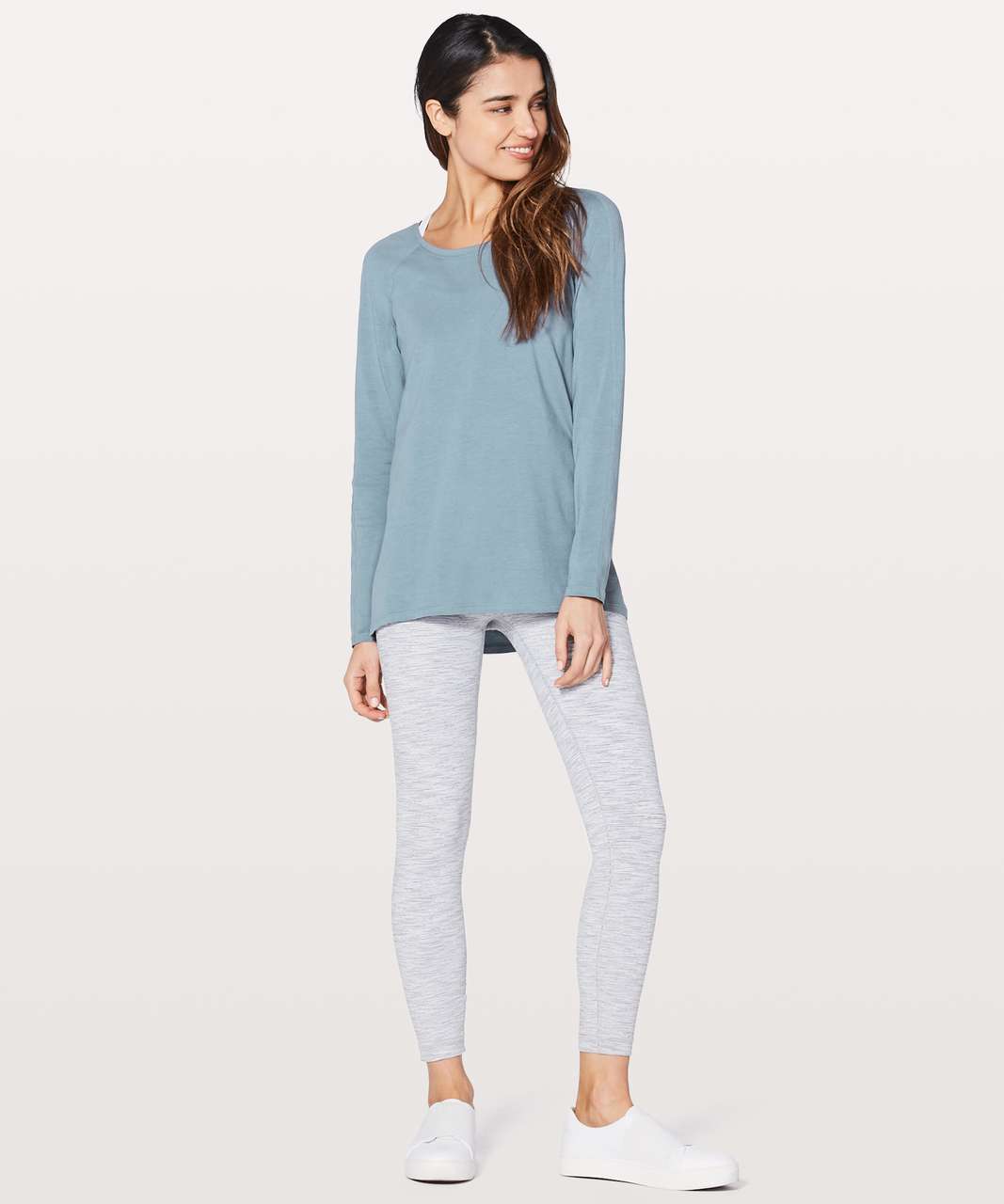 Lululemon Emerald Long Sleeve - Blue Denim