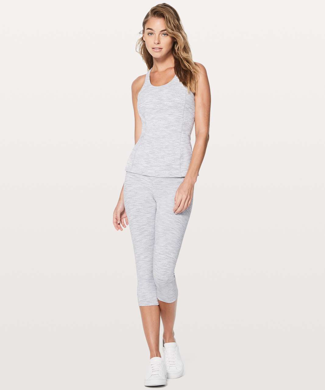 Lululemon Enhearten Tank - Wee Are From Space Ice Grey Alpine White