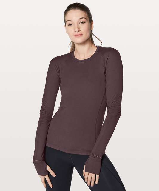 Lululemon Runderful Long Sleeve Rulu *Brushed - Willow Green