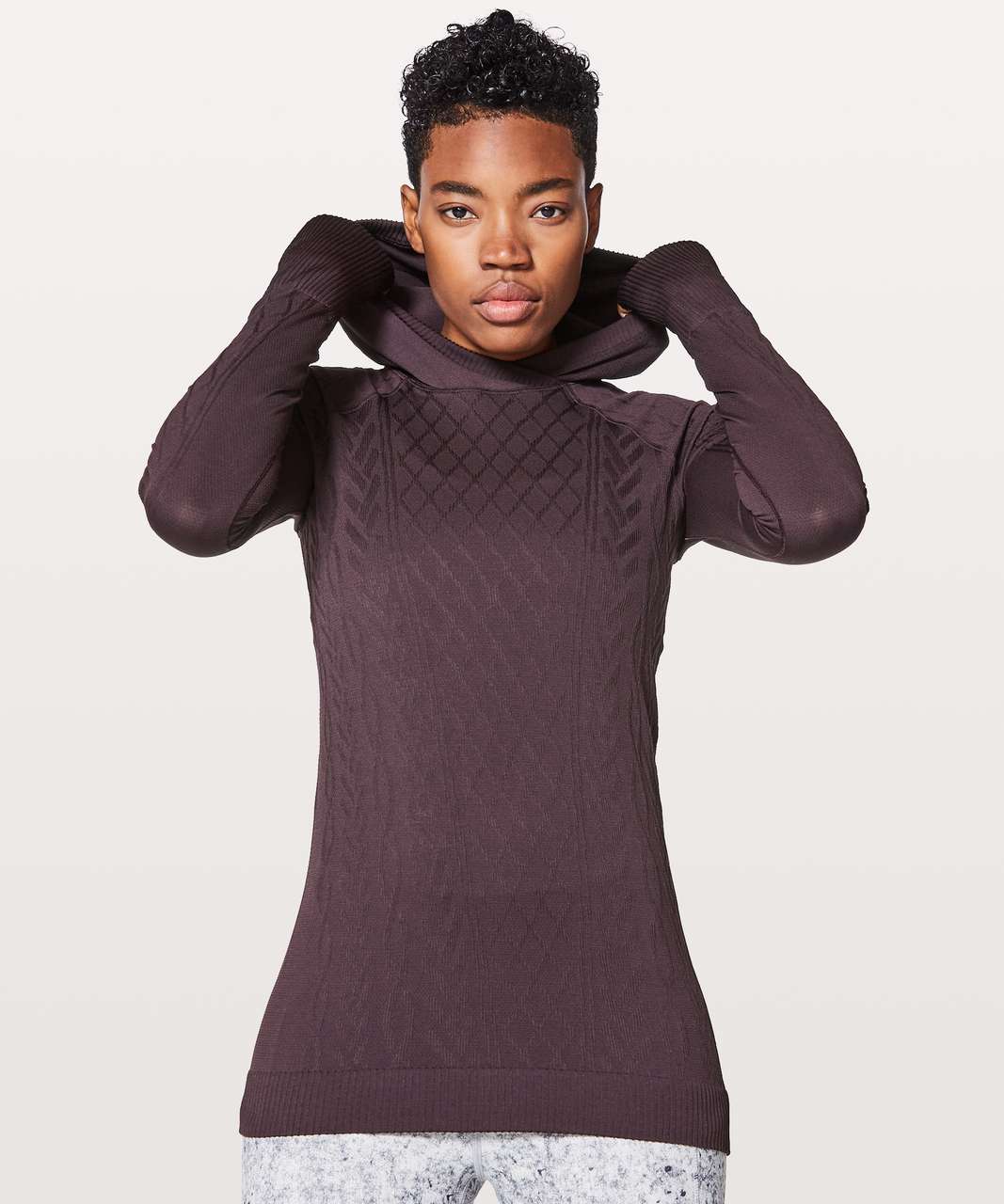 Lululemon Rest Less Hoodie - Black Cherry / Black Cherry