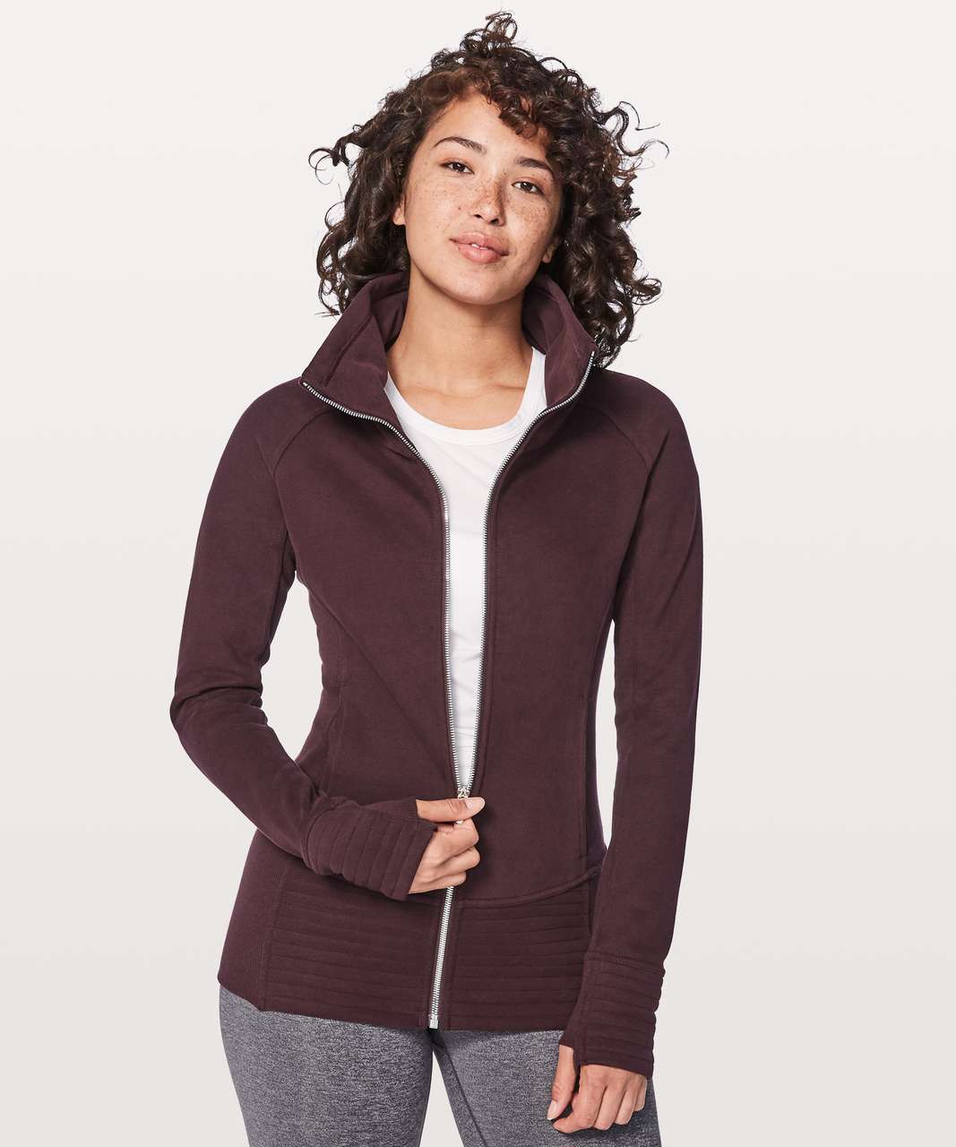 Lululemon Radiant Jacket II - Black Cherry - lulu fanatics