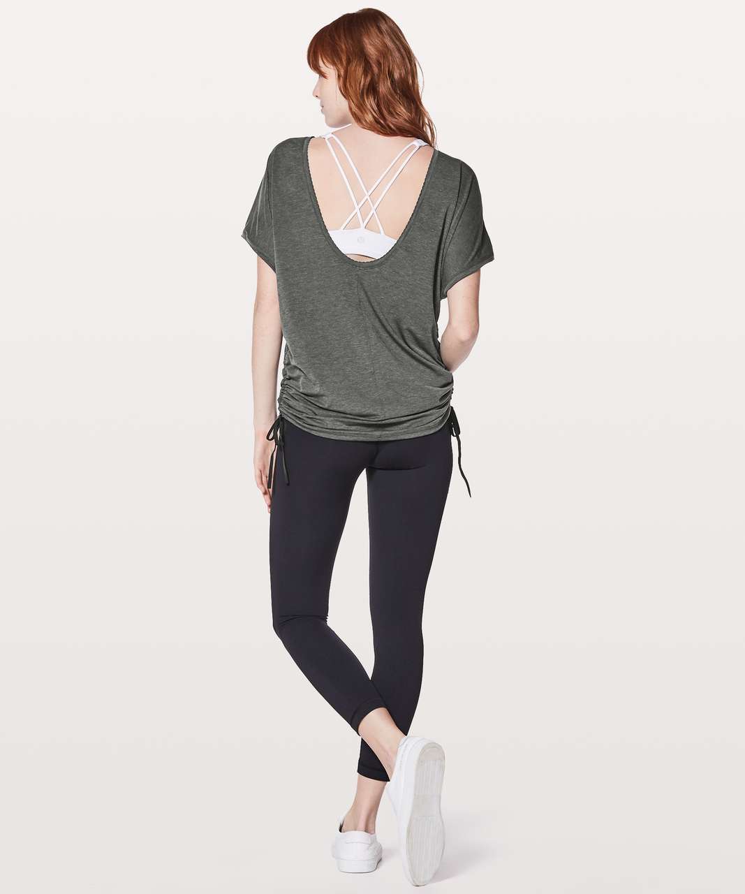 Lululemon Tied To It Tee - Heathered Black