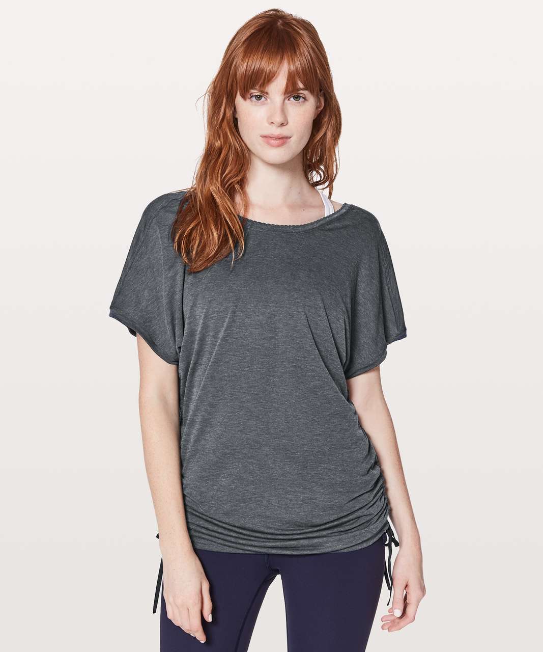 Lululemon Tied To It Tee - Heathered Midnight Navy