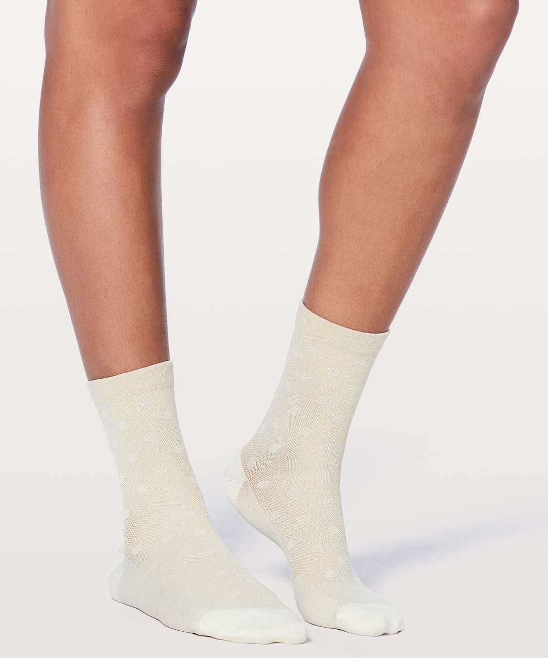 Lululemon Born To Sparkle Sock 3 Pack - Cream / Gold