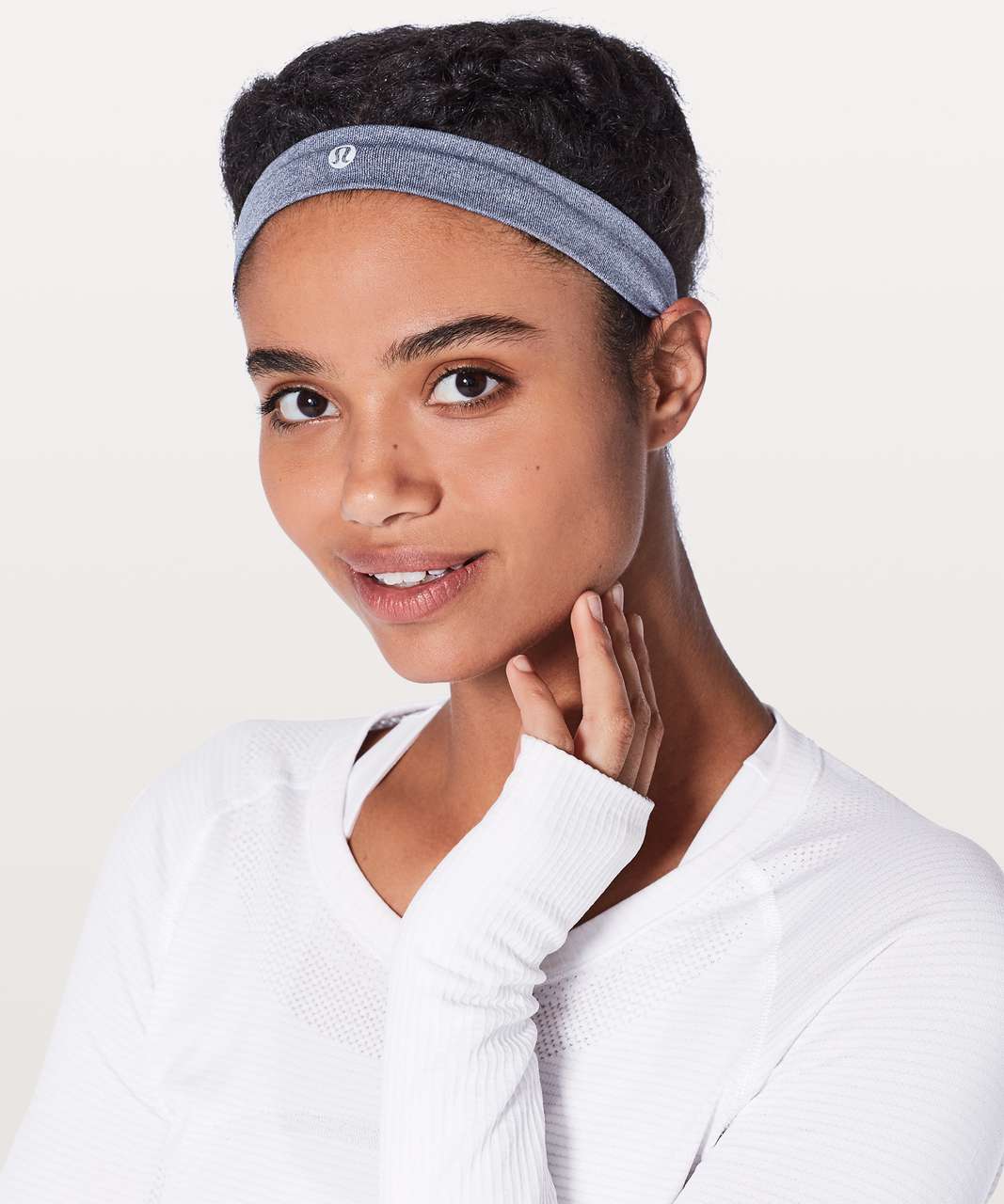 Lululemon Cardio Cross Trainer Headband - Deep Navy / White (First Release)