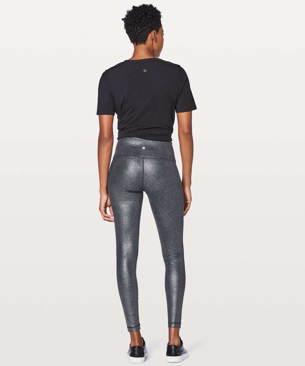 NEW Lululemon Wunder Under High-Rise Tight Foil 28 Luminosity Foil Black  Sz 12