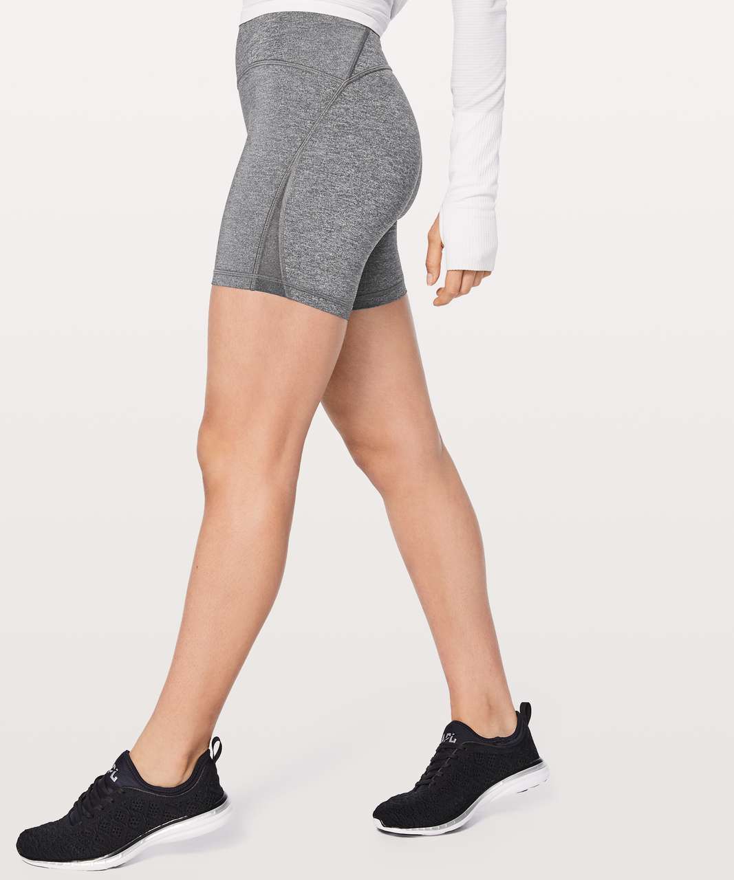 Lululemon Train Times Short *6" - Heathered Black