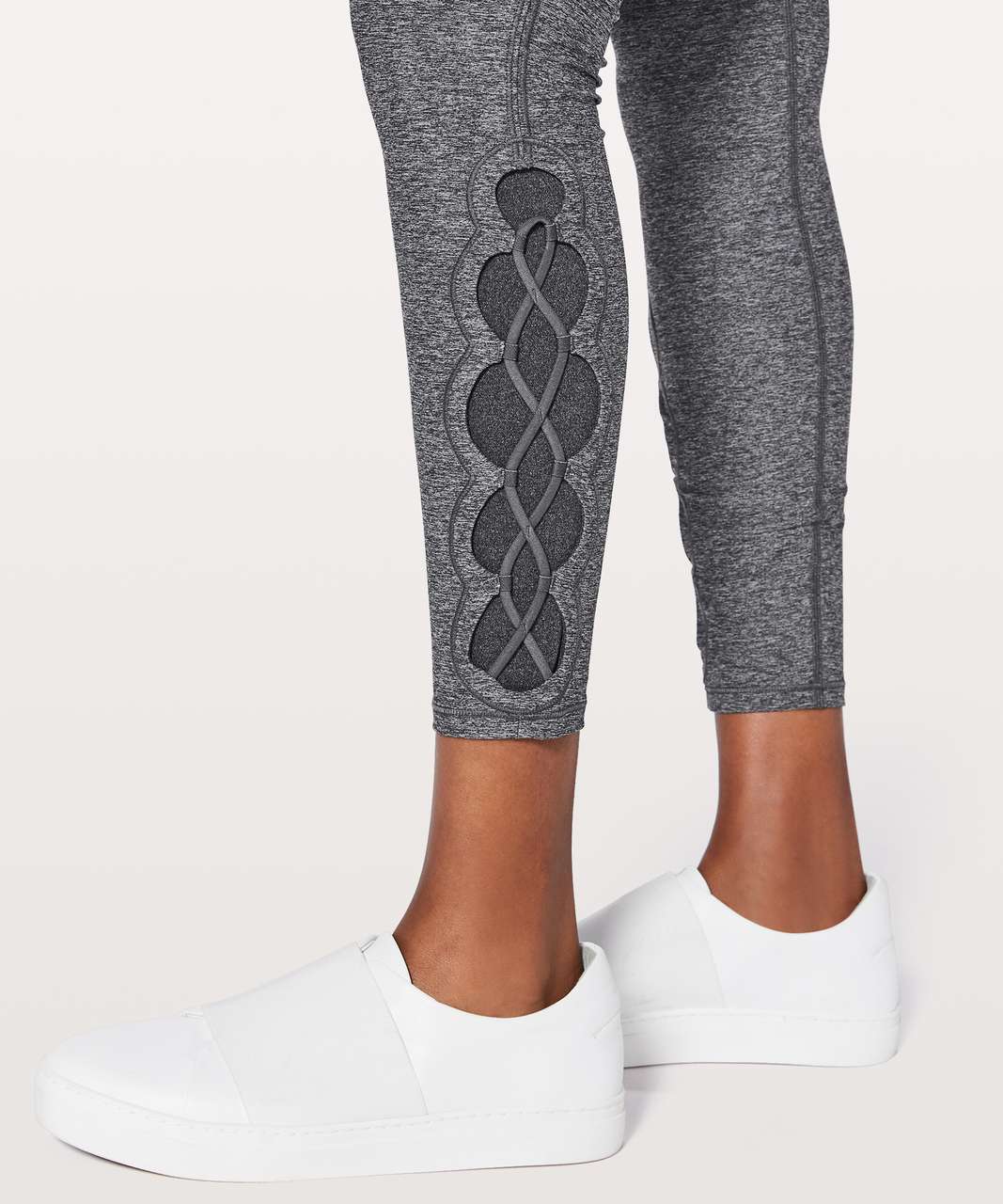 Lululemon Tied To It 7/8 Tight 25 - Heathered Black / Dark Carbon - lulu  fanatics