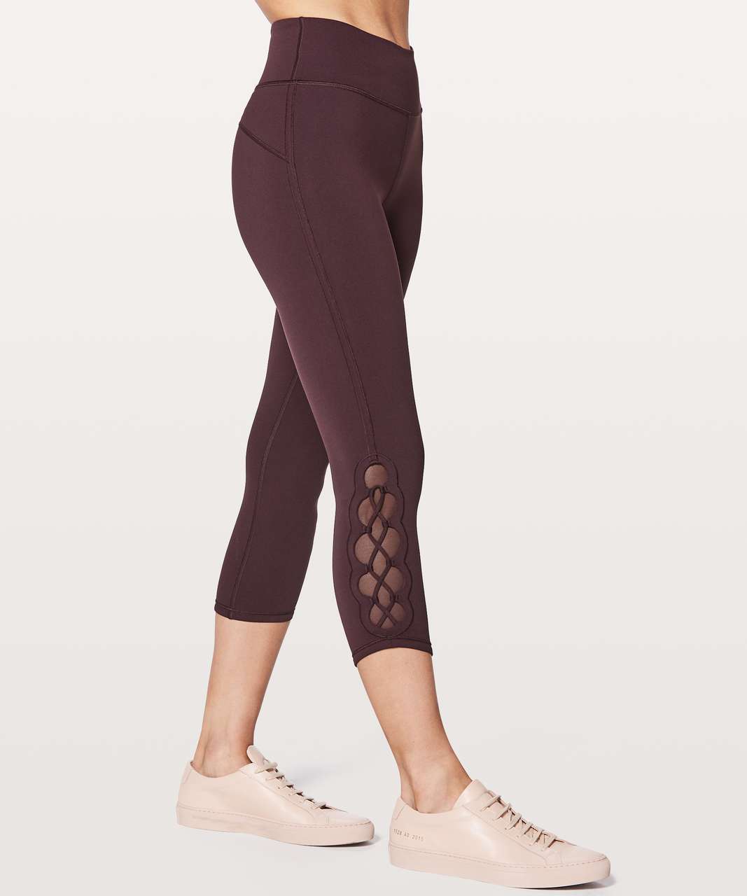 Lululemon Tied To It Crop 21" - Black Cherry