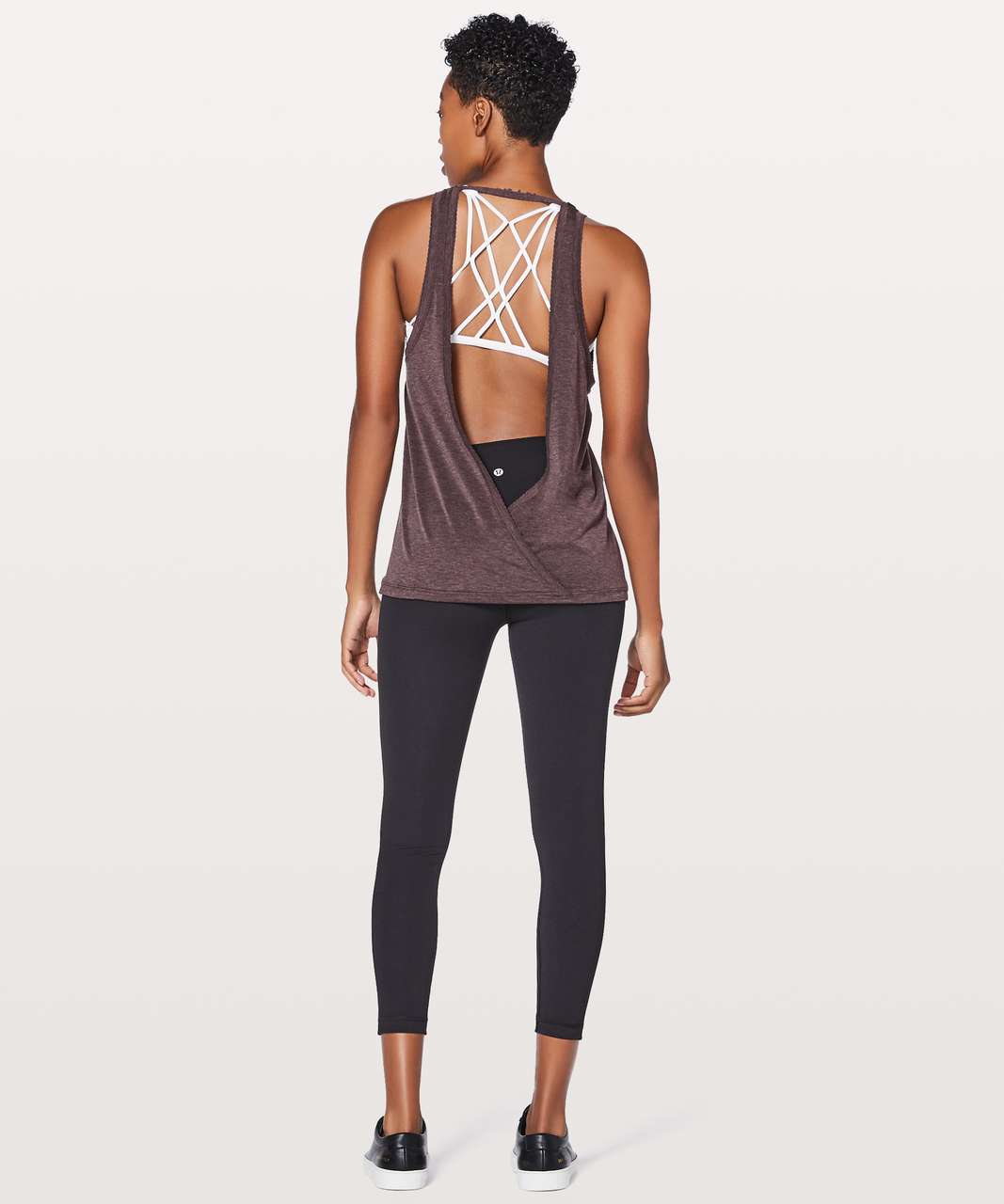 Lululemon Tied To It Tank - Heathered Black Cherry