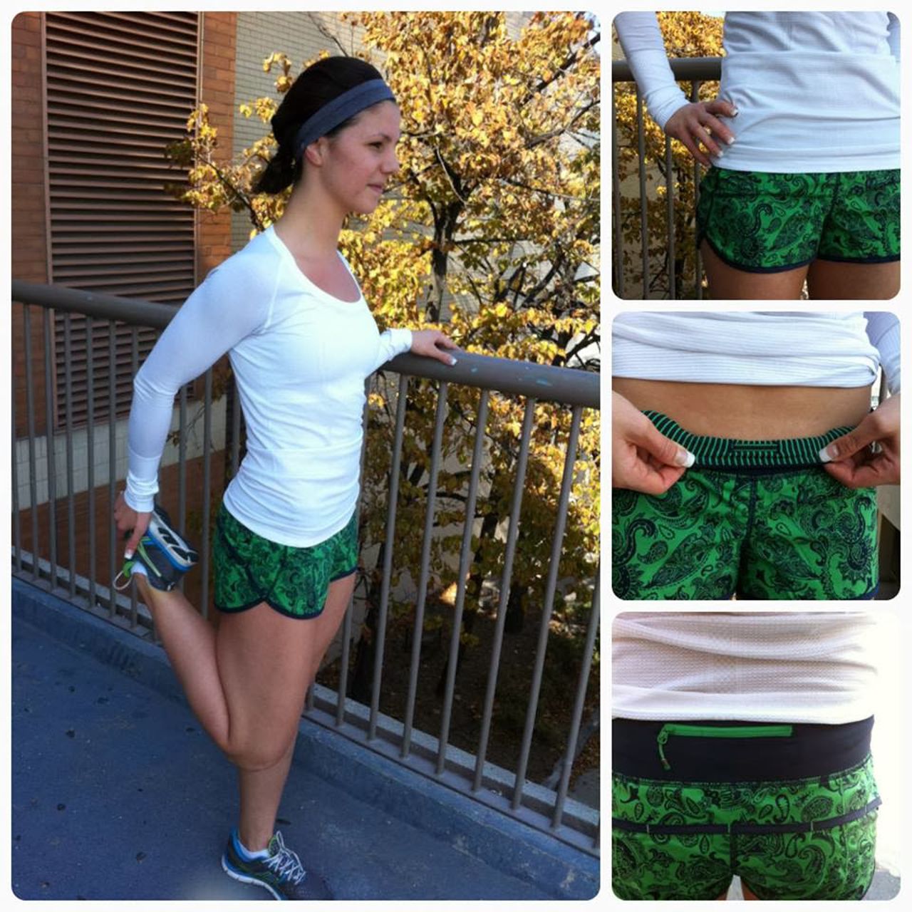 Lululemon Run:  Speed Short - Slalom Paisley Inkwell / Inkwell / Slalom Stripe Inkwell