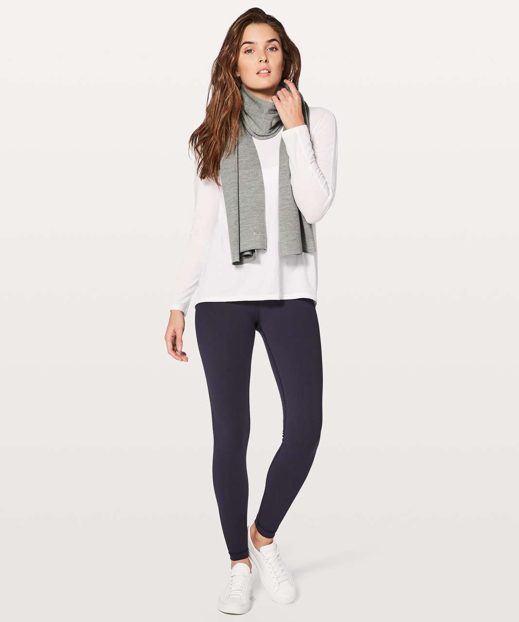 Lululemon Cozy Up Scarf - Heathered Core Medium Grey - lulu fanatics