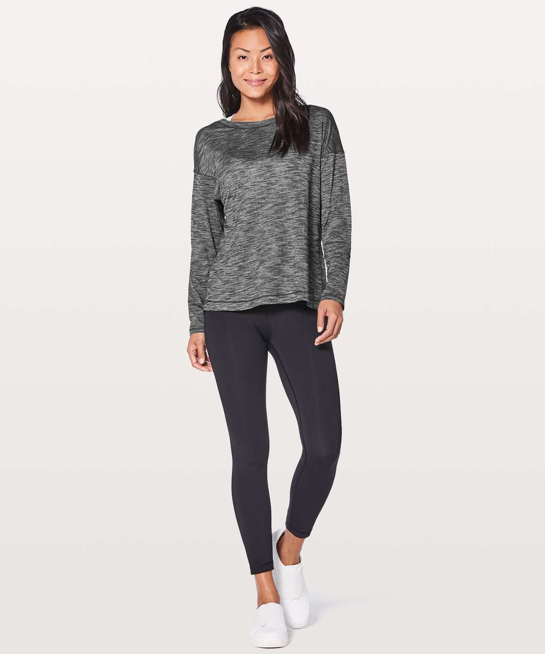 Lululemon Laced With Intent Long Sleeve - Heathered Black