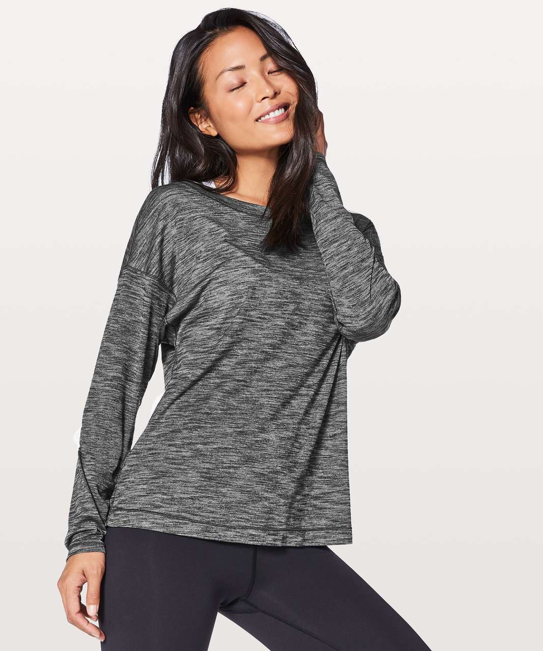 Lululemon Laced With Intent Long Sleeve - Heathered Black