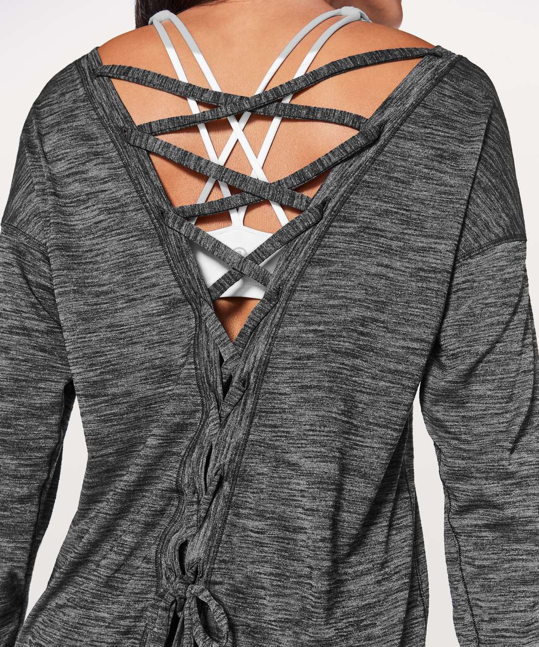 Lululemon Laced With Intent Long Sleeve - Heathered Black