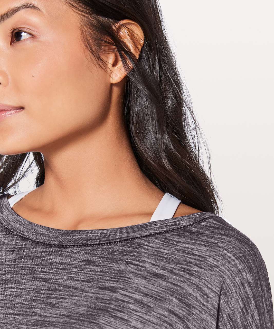 Lululemon Laced With Intent Long Sleeve - Heathered Black Grape