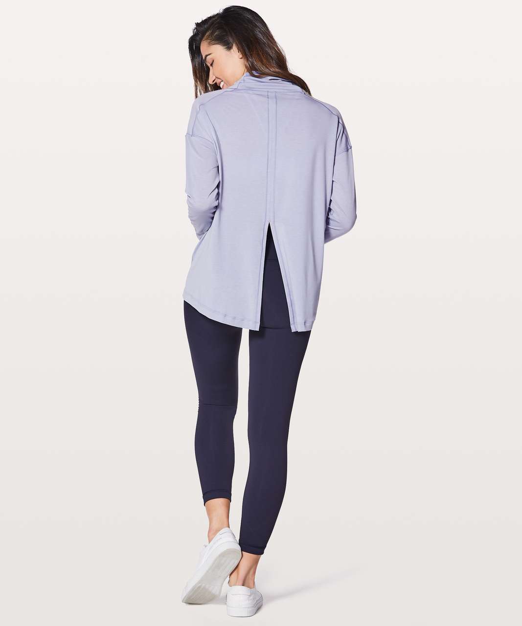 Lululemon See You In Savasana Long Sleeve - Heathered Misty Moon