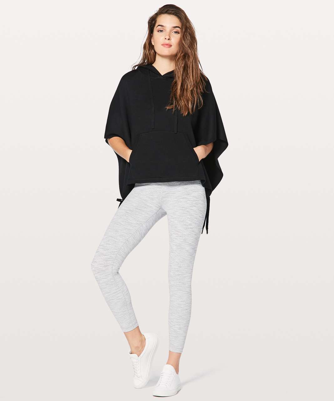 Lululemon All In A Day Hooded Poncho - Black - lulu fanatics