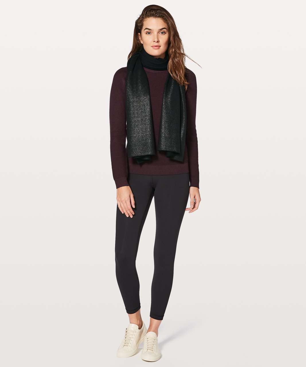 Lululemon All That Shimmers Scarf - Black / Black