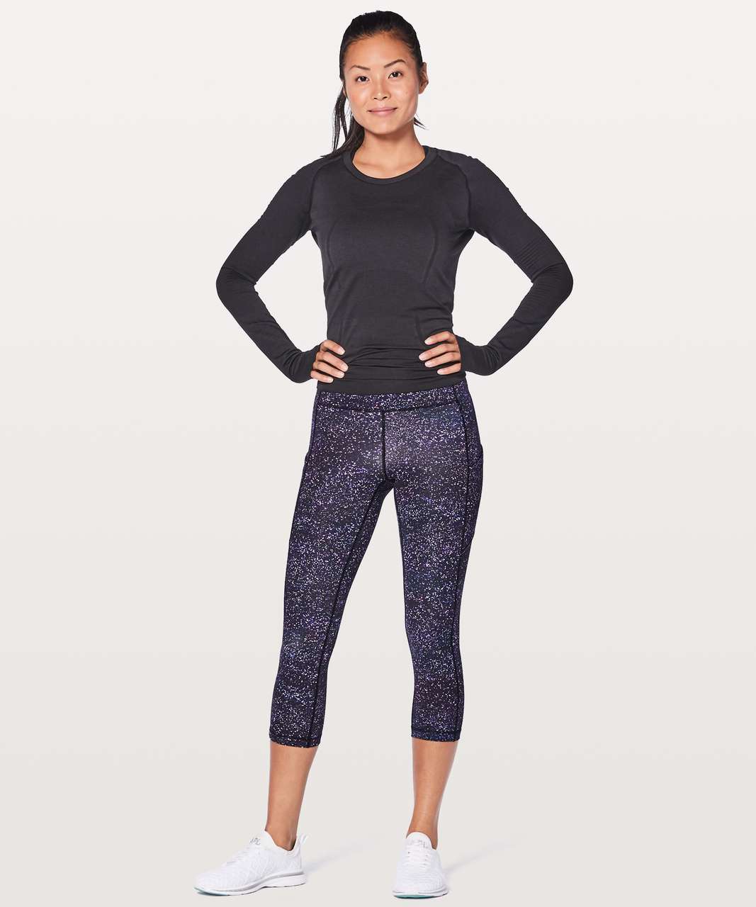 Lululemon Speed Up Crop 21 - Crystalline Multi - lulu fanatics