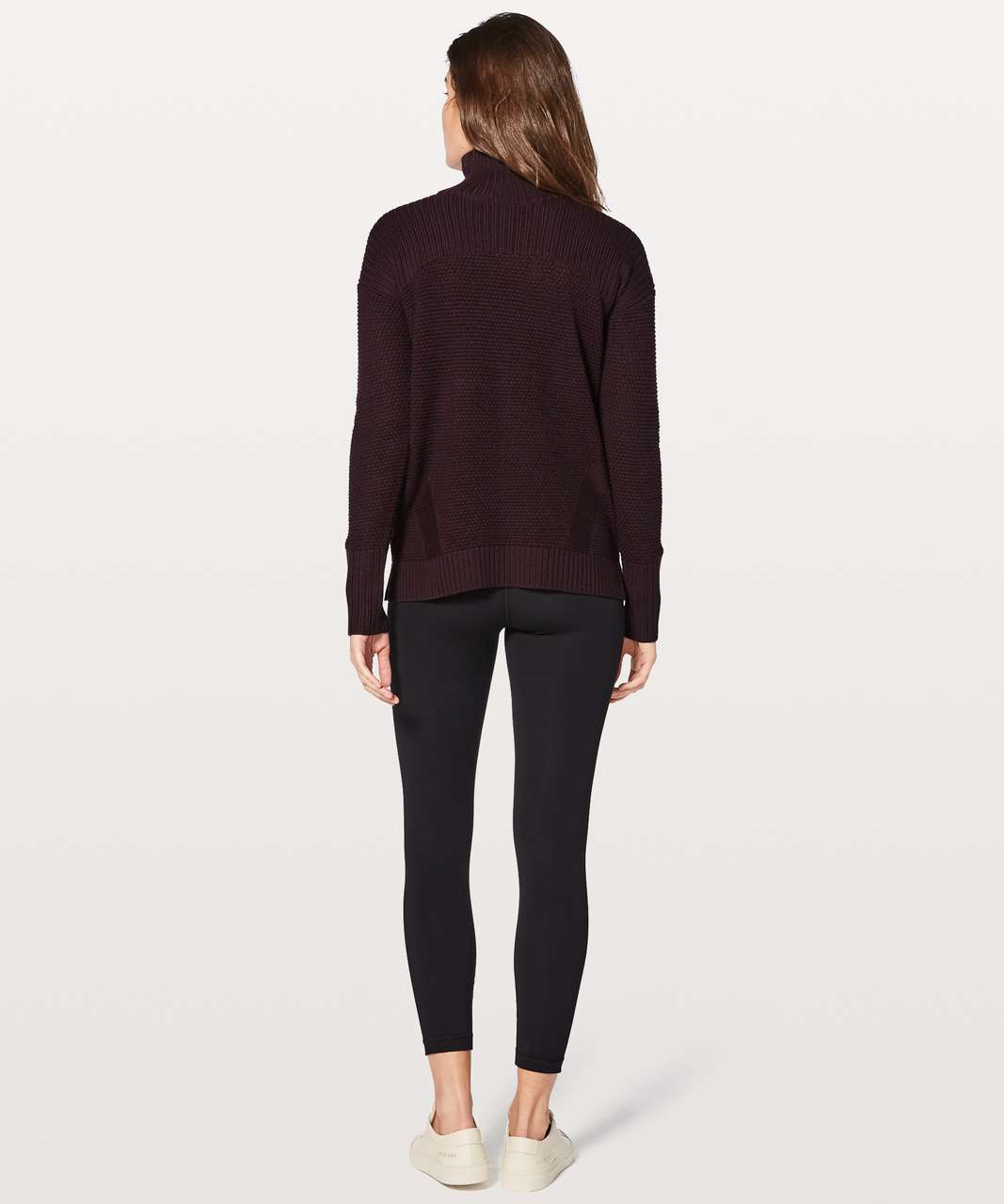 Lululemon Warm & Restore Sweater - Black Cherry