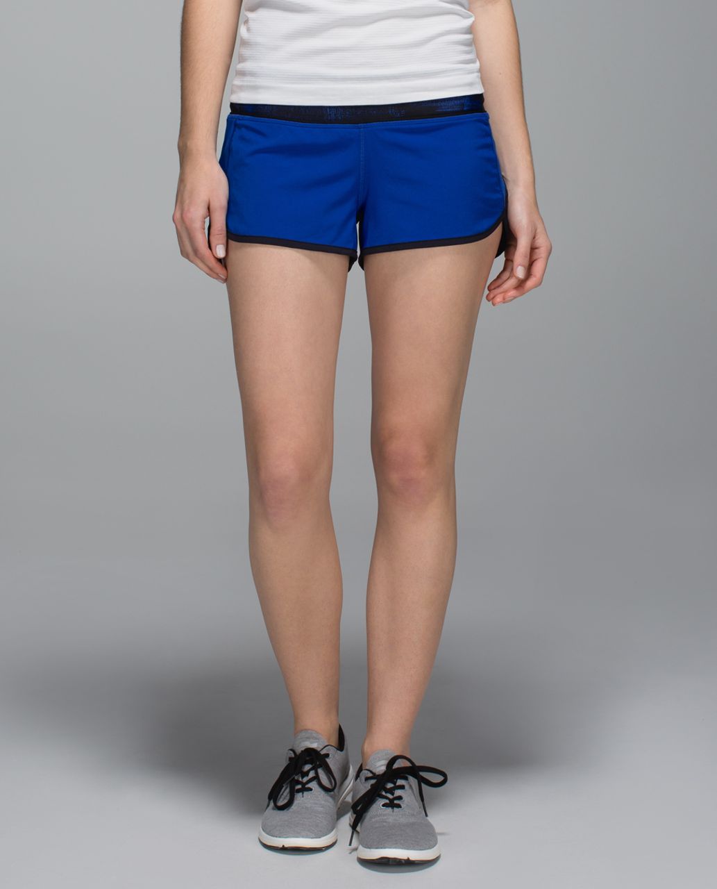 Lululemon Speed Short *4-way Stretch 2.5" - Harbor Blue / Nightsky Harbor Blue Black / Black