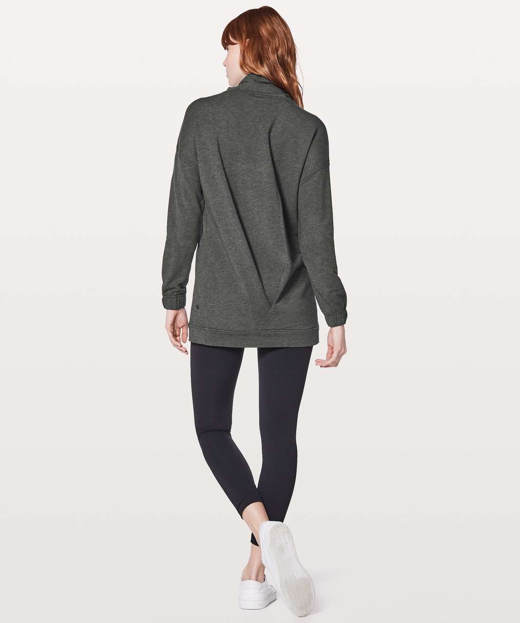 Lululemon Twisted & Tucked Long Sleeve - Heathered Mod Black