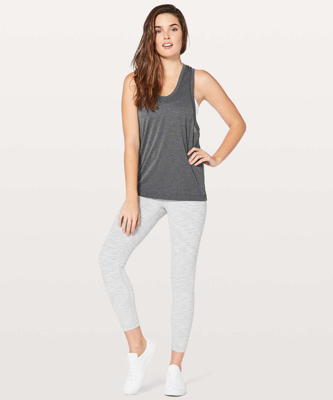 Lululemon See You In Savasana Tank - Heathered Deep Coal