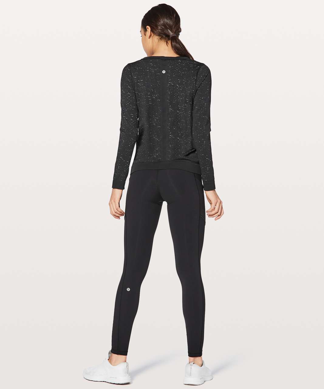 Lululemon Swiftly Tech Long Sleeve (Breeze) *Relaxed Fit - White / Black