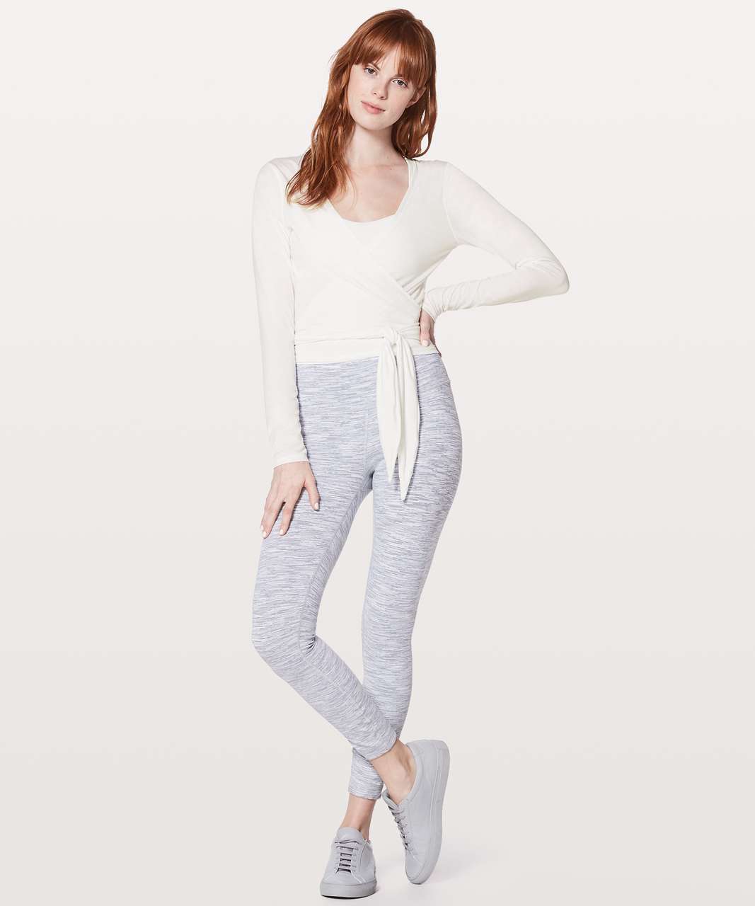 Lululemon Tied To It Wrap - Heathered White - lulu fanatics