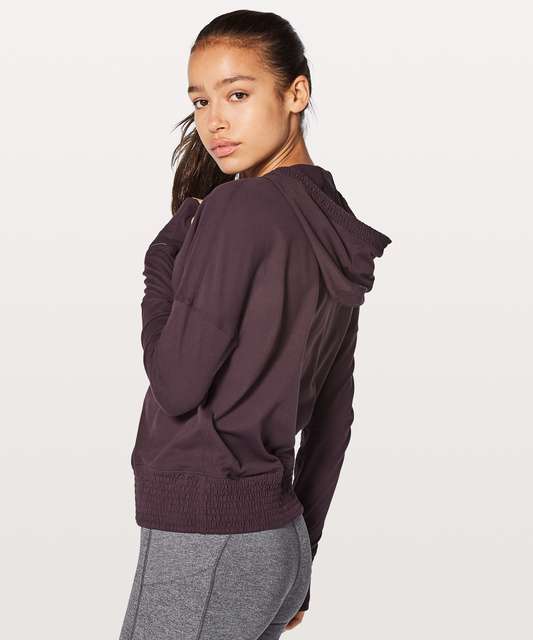 Lululemon Lead The Pack Hoodie - Heathered Stony Grape / Black - lulu ...