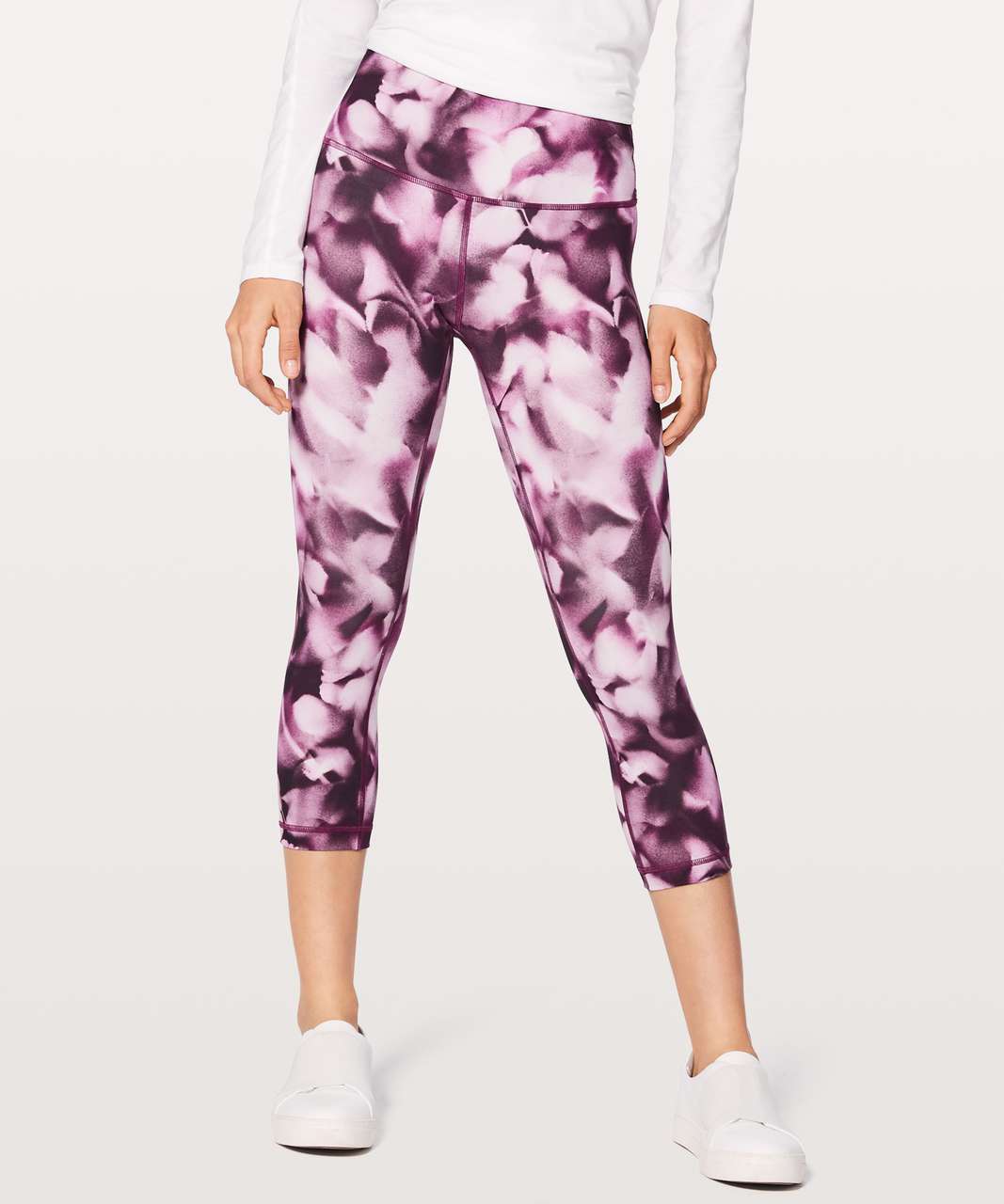 Lululemon Wunder Under Crop (Hi-Rise) 21 - Blush Blossom Alpine