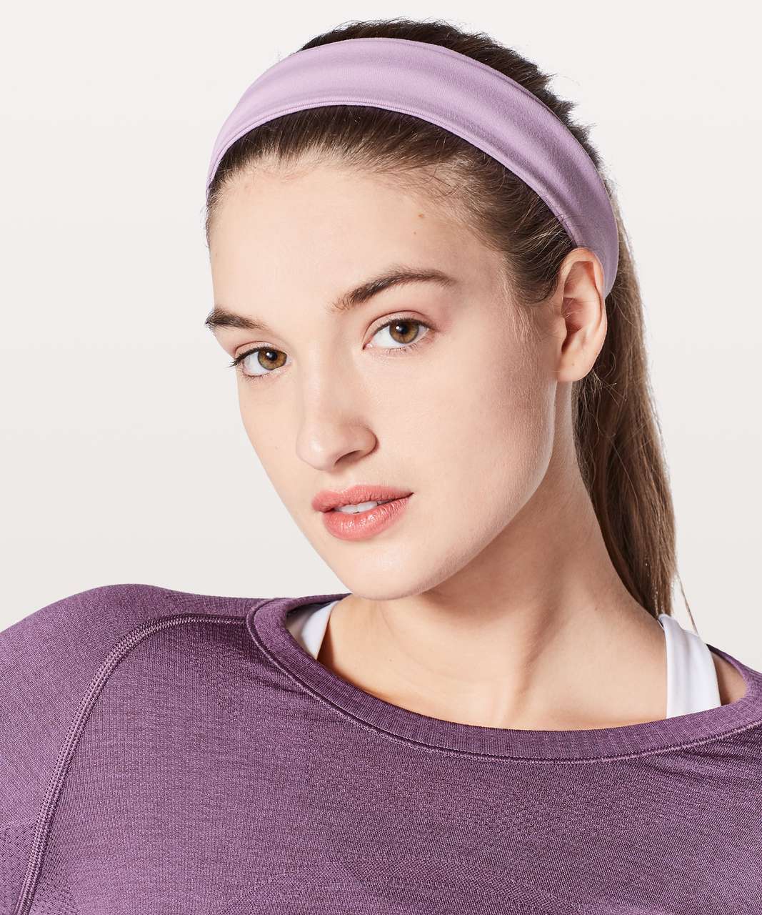 Lululemon Fringe Fighter Headband - Lilac Quartz